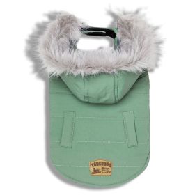 Touchdog 'Eskimo-Swag' Duck-Down Parka Dog Coat (Color: Mint Green, size: X-Large) Touchdog 'Eskimo-Swag' Duck-Down Parka Dog Coat (Color: Mint Green, size: X-Large)